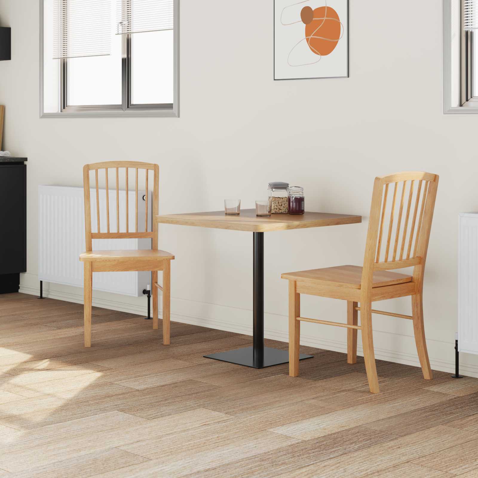 Esszimmerstühle 2 pcs Hellbraun 50 x 52,5 x 91 cm