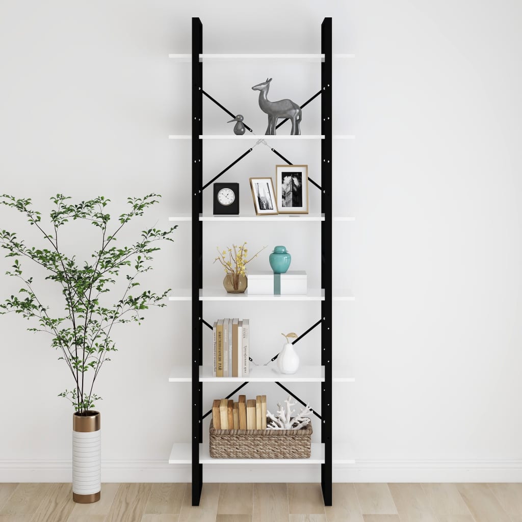 Bücherregal Weiß 80x30x105 cm Holzwerkstoff