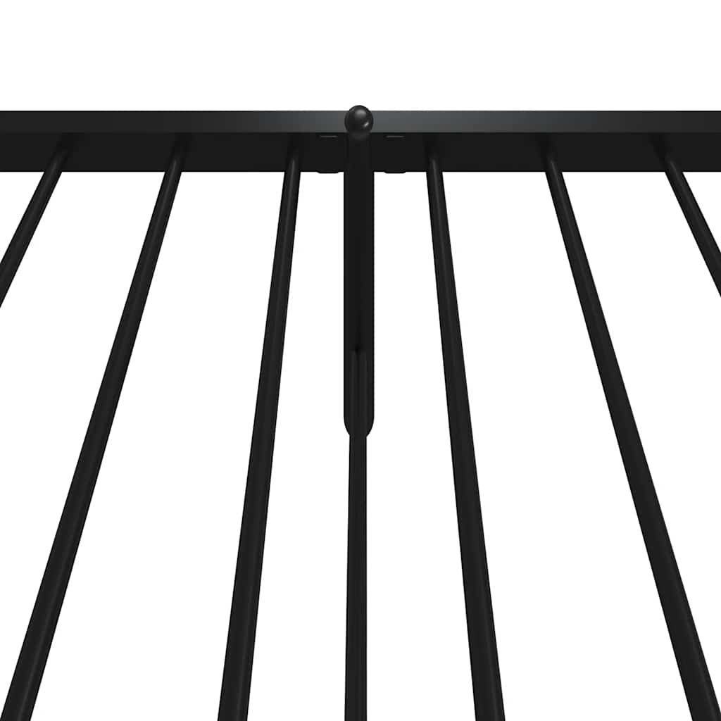 Bettgestell Metall Schwarz 75x190 cm