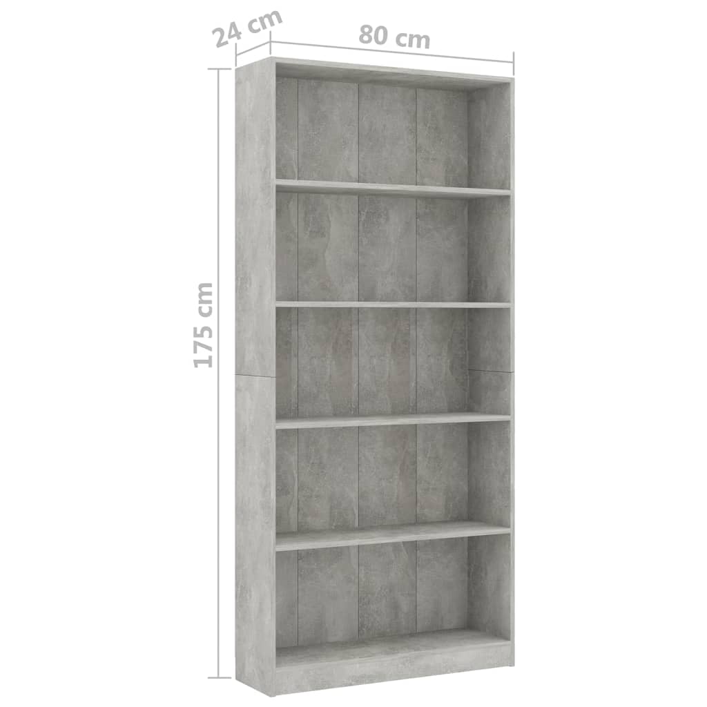 Bücherregal 3 Fächer Weiß 40x24x109 cm Holzwerkstoff