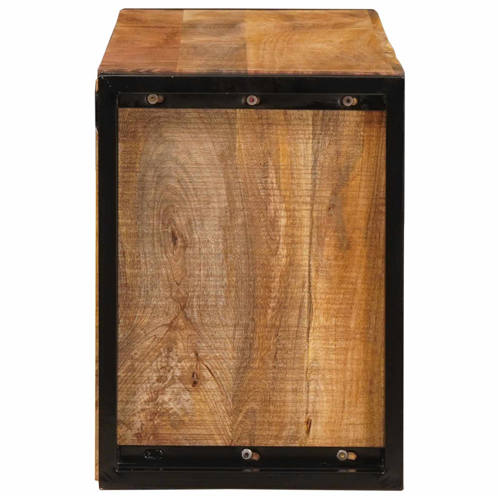 Weinregal Braun 60 x 45 x 33 cm Massives grobes Mangoholz