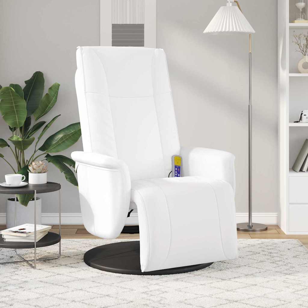 Schwenkbarer Massagesessel Schwarz 71 x 90 x 105 cm Kunstleder