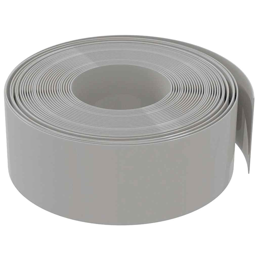 Gartenumrandung 25 m 10 cm PE Grau