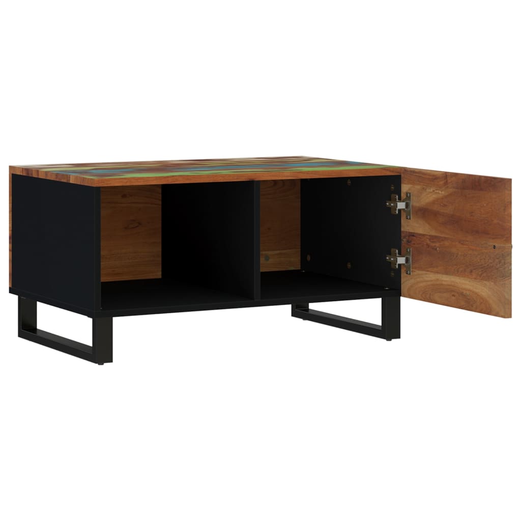 Couchtisch 80x50x40 cm Massivholz Akazie & Holzwerkstoff