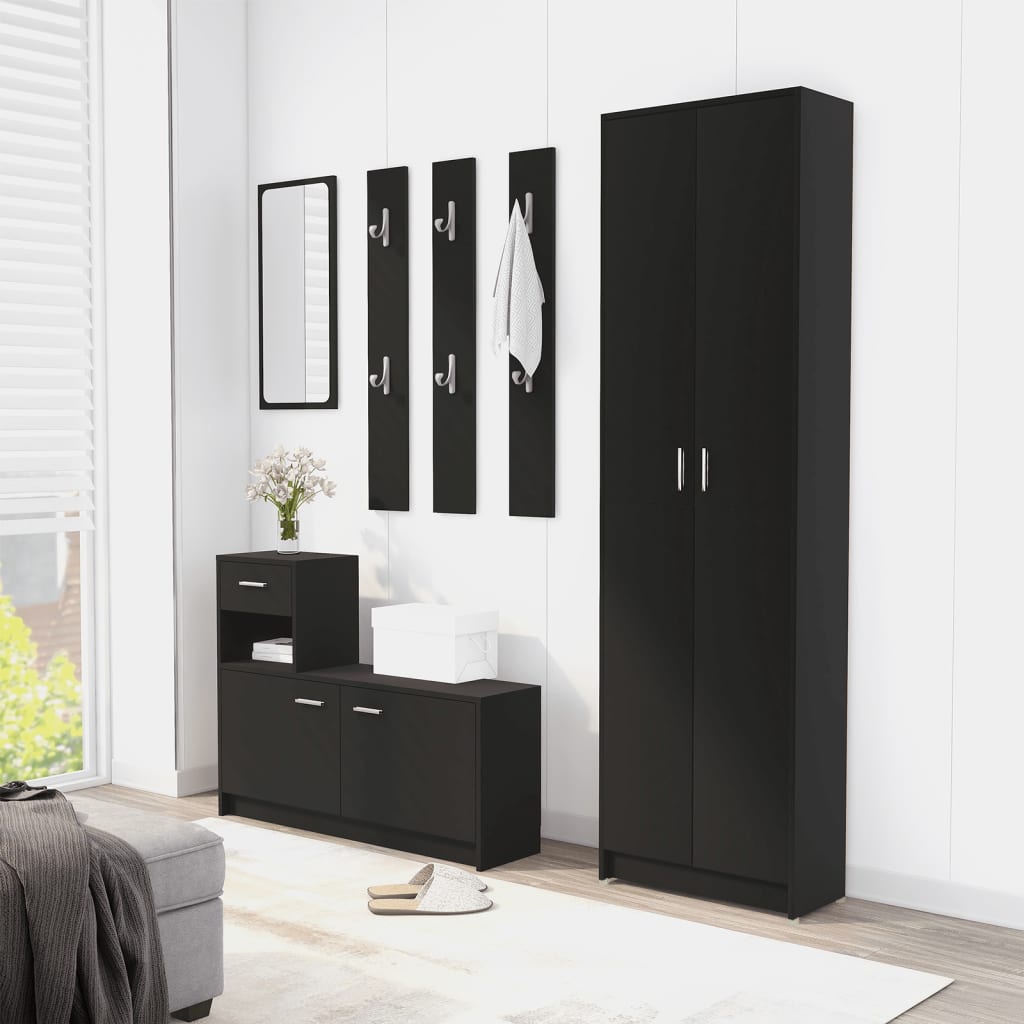 Garderobenschrank Weiß 55x25x189 cm Holzwerkstoff