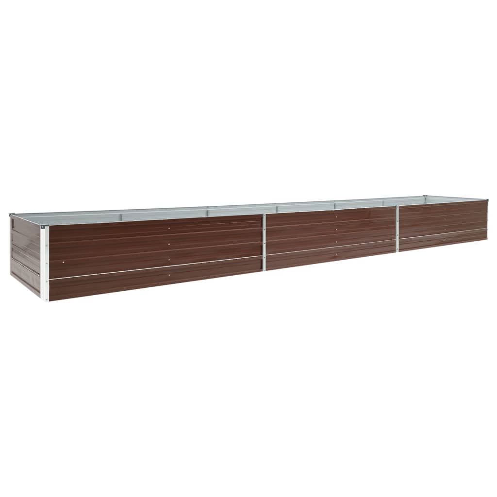Hochbeet Braun 160 x 80 x 77 cm Verzinkter Stahl