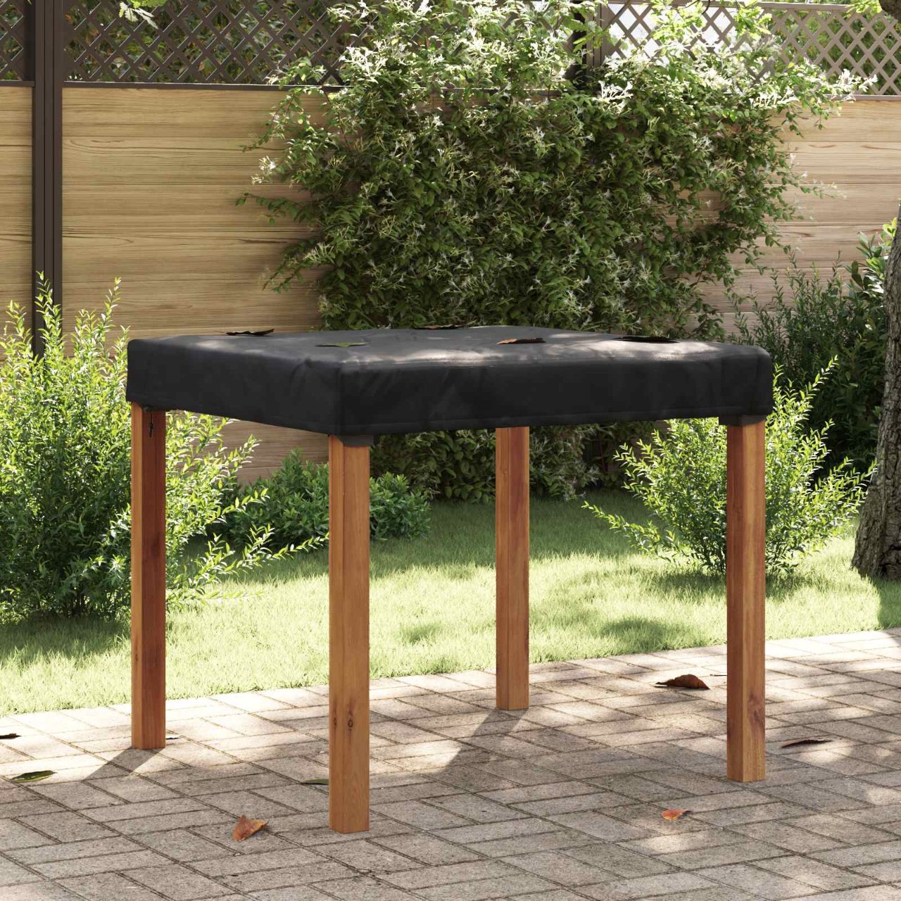 Tischdecken Uni Schwarz 62 x 62 x 15 cm Stoff