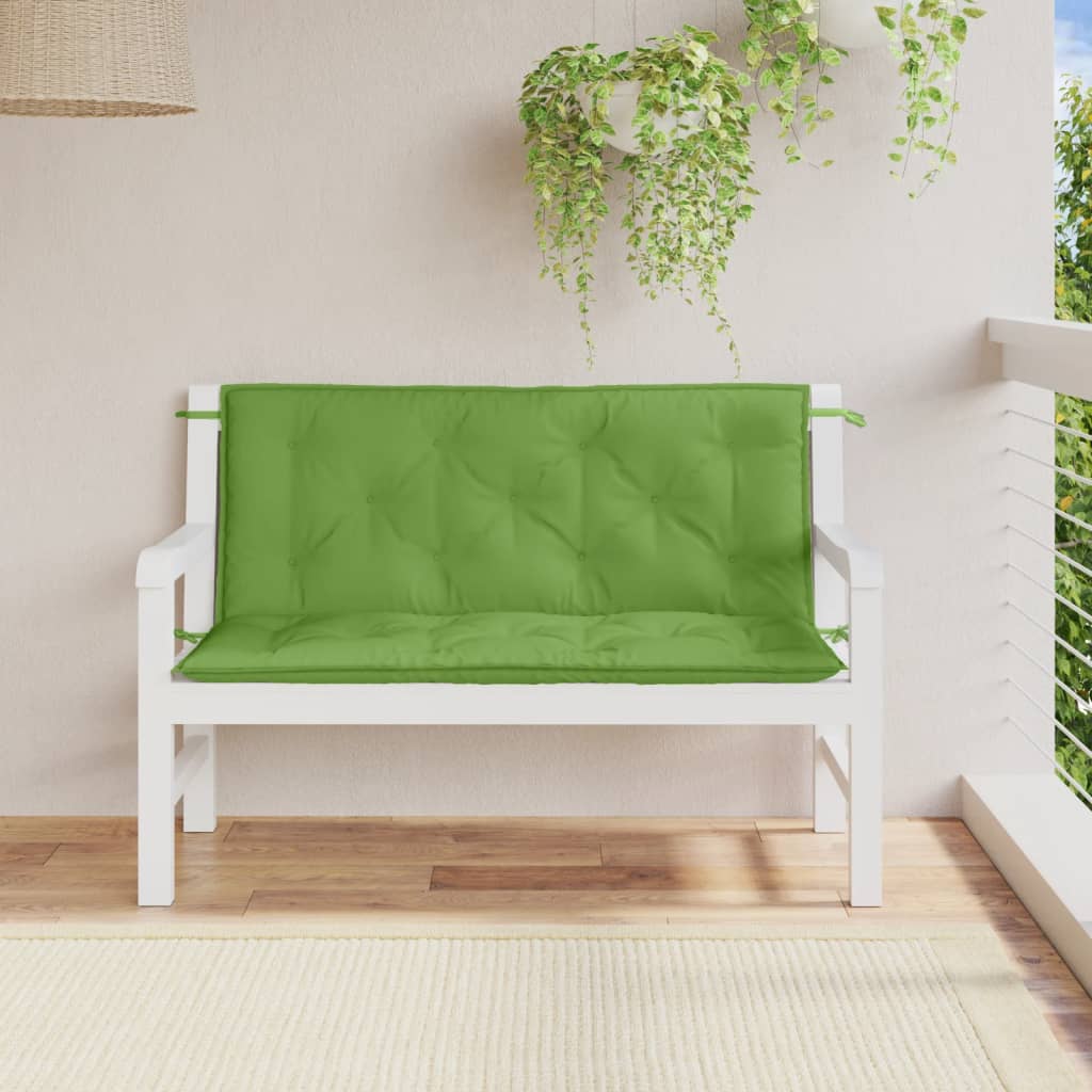 Gartenbank-Auflagen 2 Stk. Melange Anthrazit 100x50x7 cm Stoff