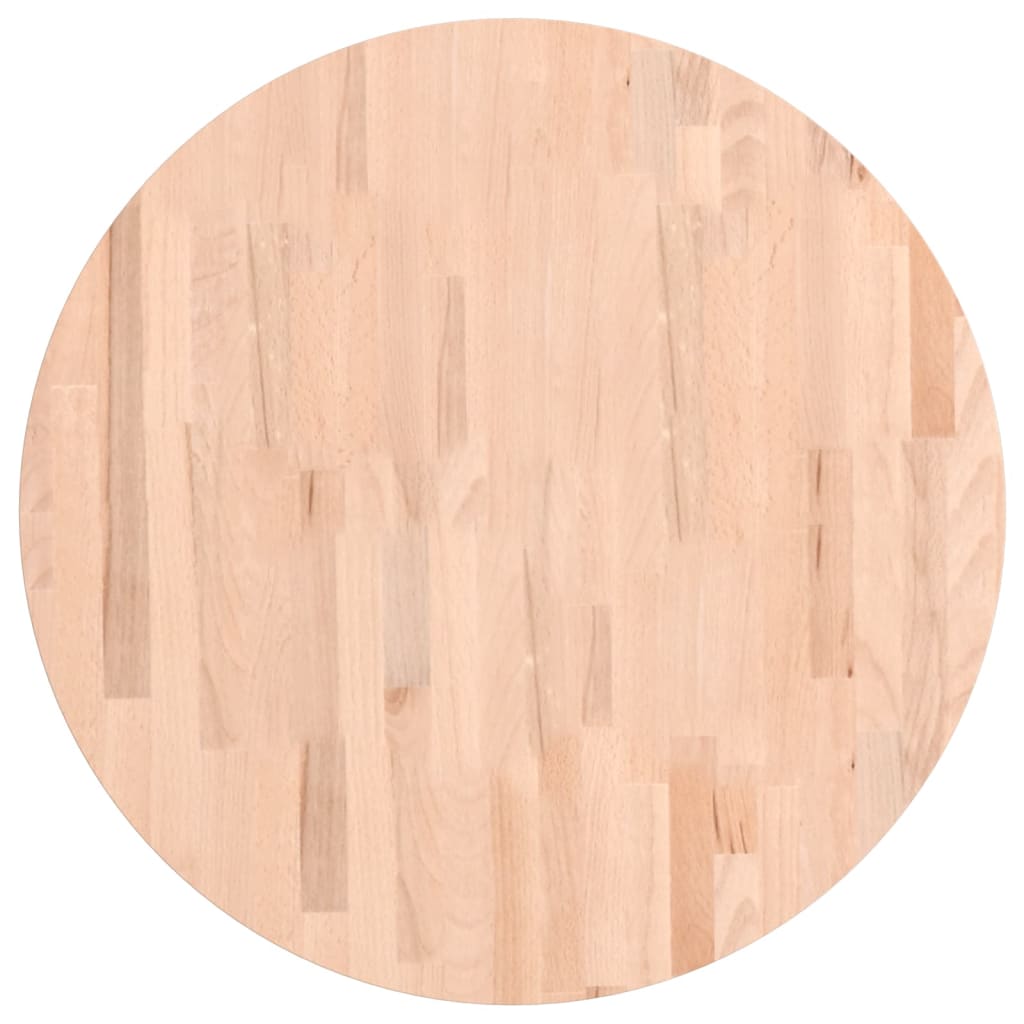 Tischplatte Ø30x1,5 cm Rund Massivholz Buche