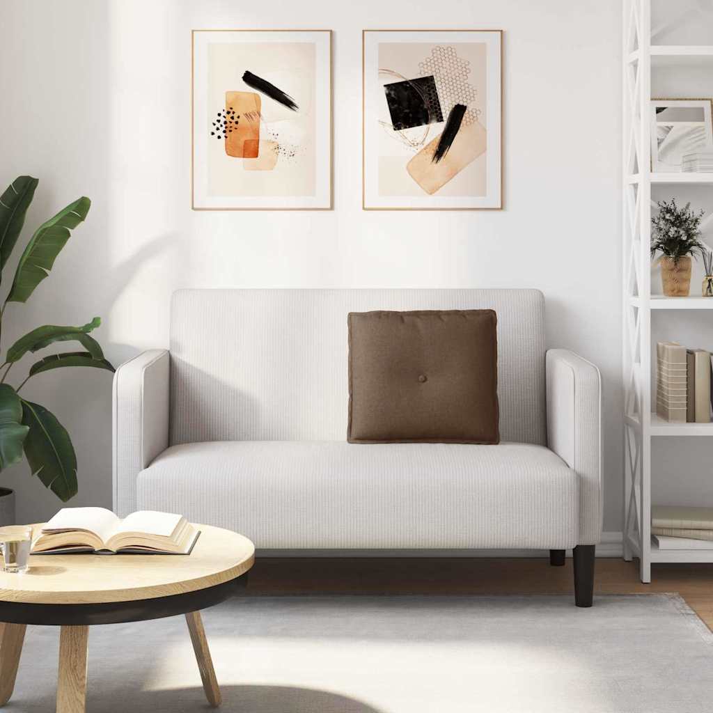 Rückenkissen Hellgrau 50 x 19 x 45 cm Stoff
