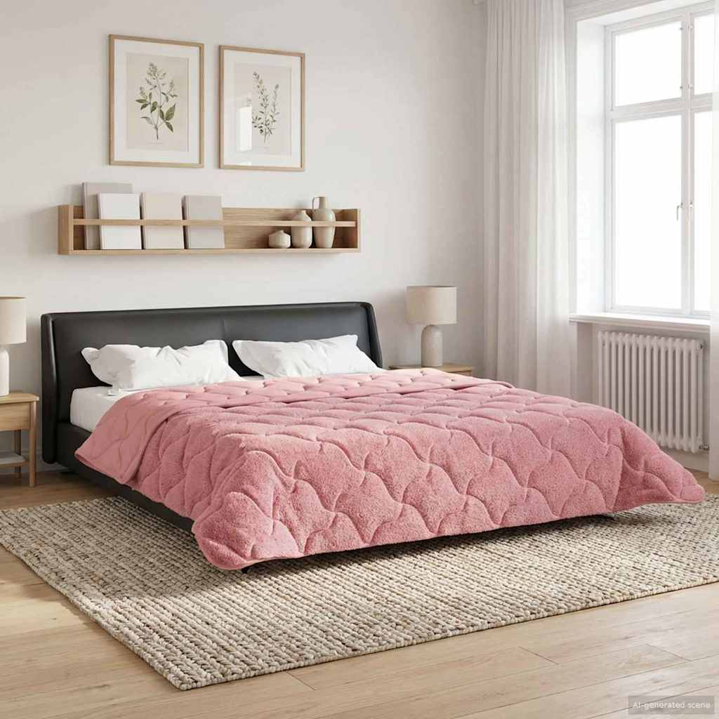 Winterbettdecke Gepolstert Anthrazit 135 x 200 cm