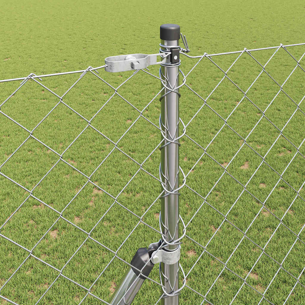 Outdoor Kettenglied-Zaun Erdfixierung 10 x 0,4 m Grün Netz
