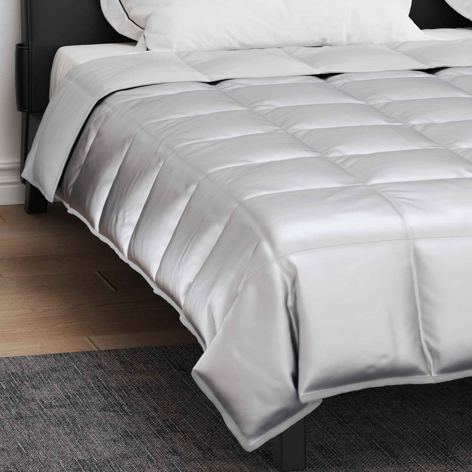 Sommerdecke Gold 135 x 200 cm Satin und Mikrofaser