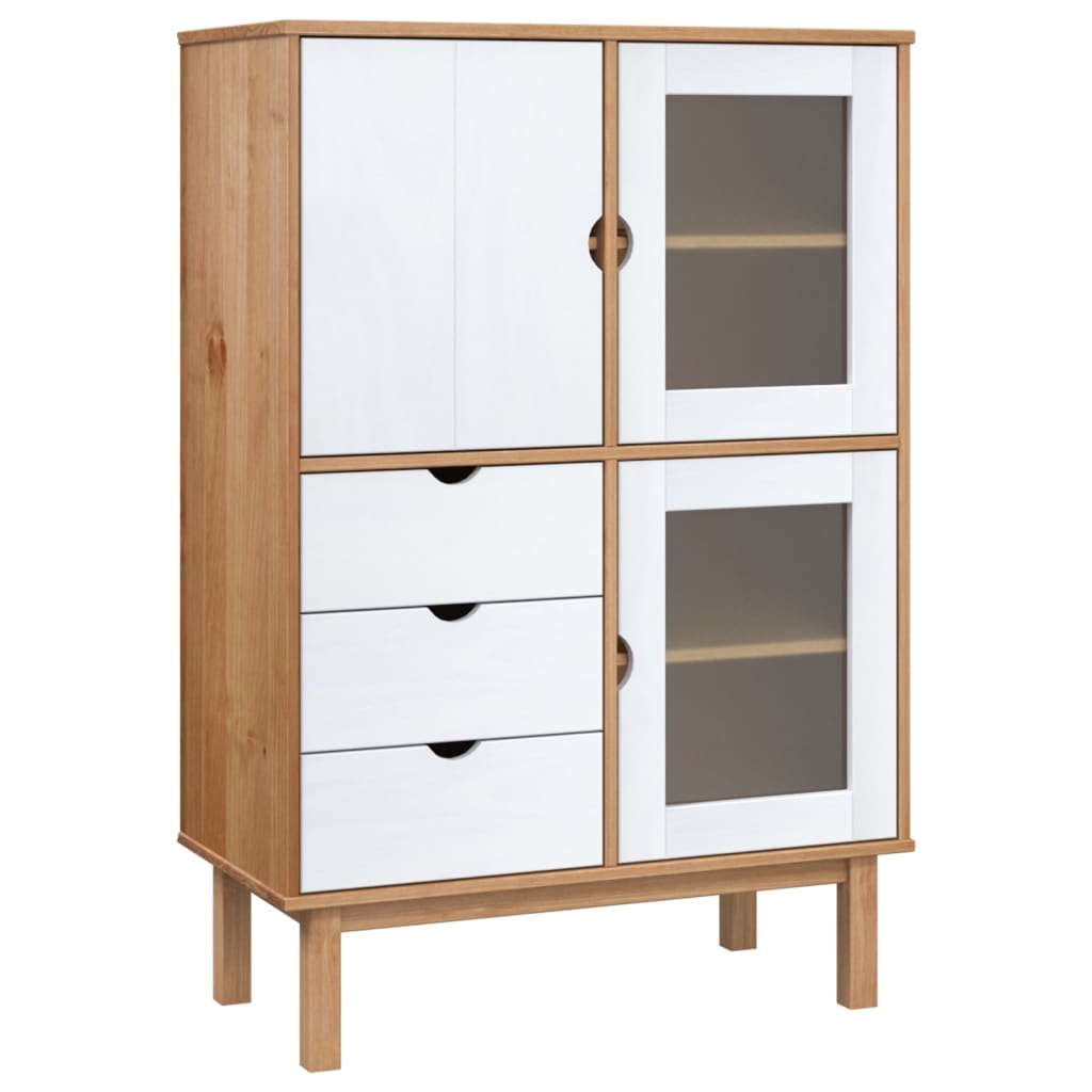 Highboard OTTA 85x43x125 cm Massivholz Kiefer