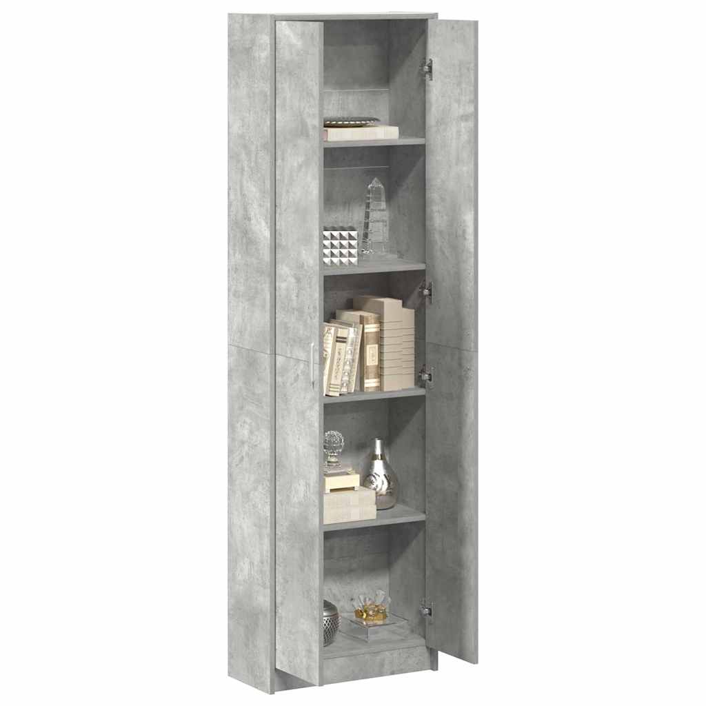 Kleiderschrank mit Regal Schwarz Eichen-Optik 55 x 25 x 189 cm