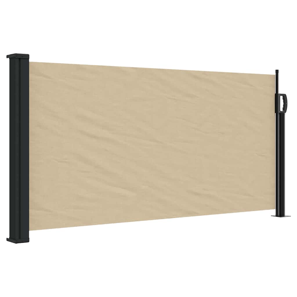 Seitenmarkise Ausziehbar Schwarz 100x300 cm