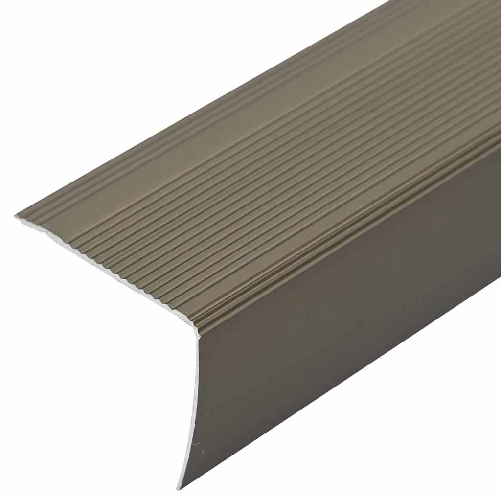 Treppenkantenprofile in L-Form 15 Stk. Aluminium 90 cm Silbern