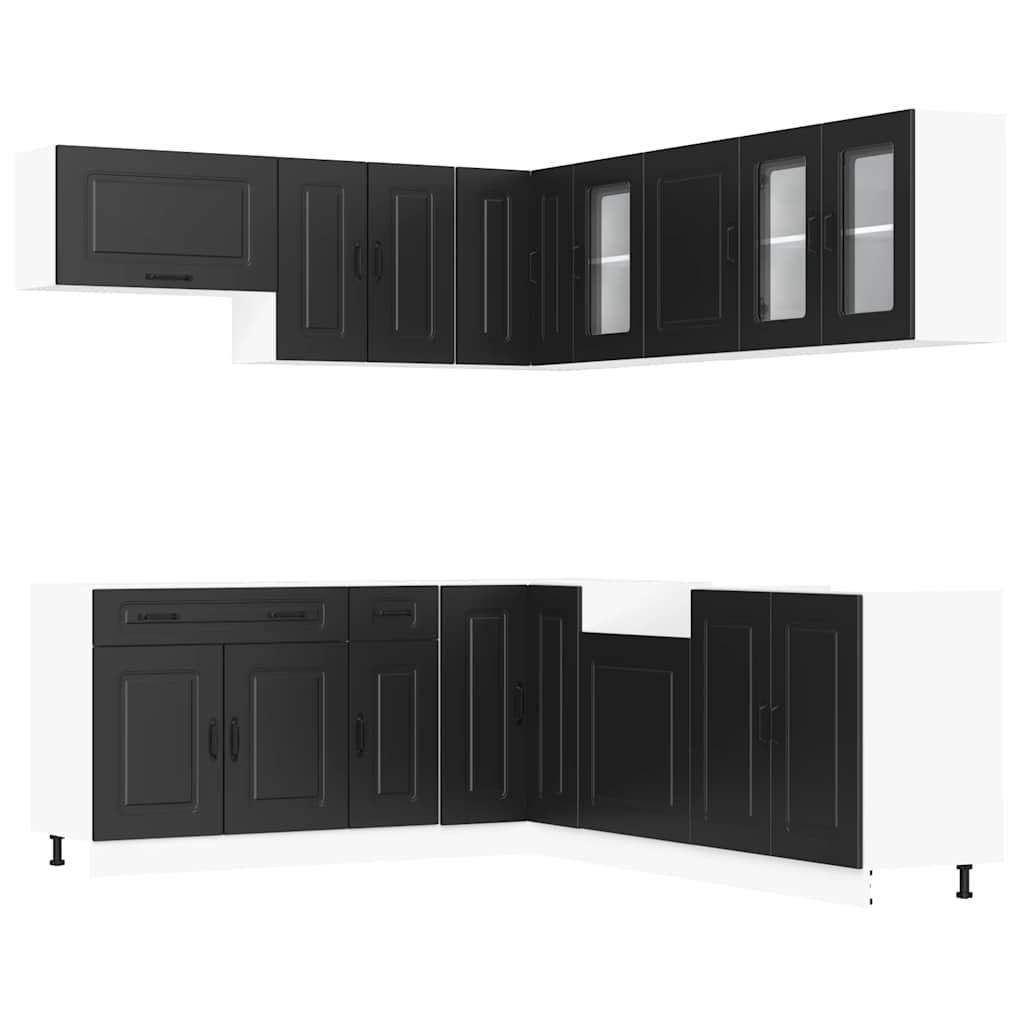 11-tlg. Küchenschrank-Set Kalmar Weiß Holzwerkstoff