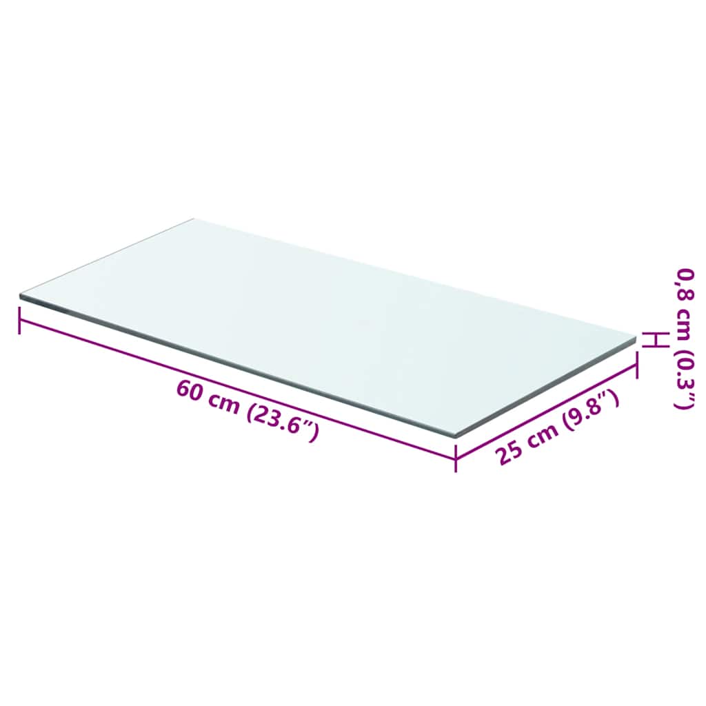 Regalboden Glas Transparent 20x12 cm