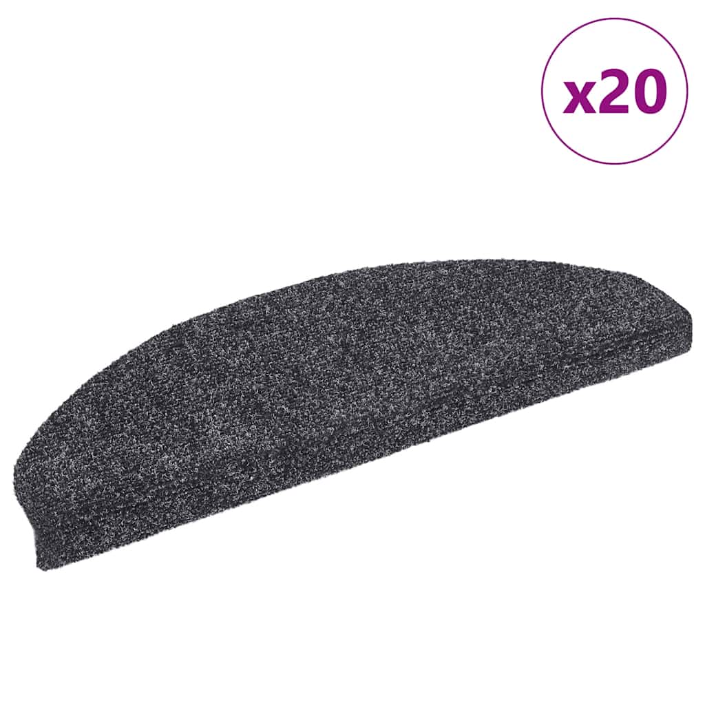 Stufenmatten Selbstklebend 15 Stk. 56x17x3 cm Hellbraun Halbrund