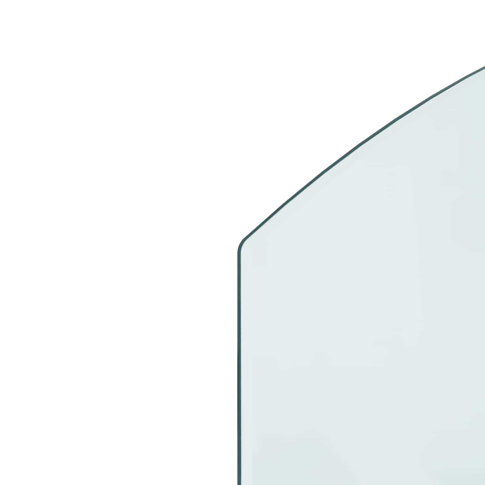 Feuerstelle Glasplatte Transparent 80 x 50 cm Glas