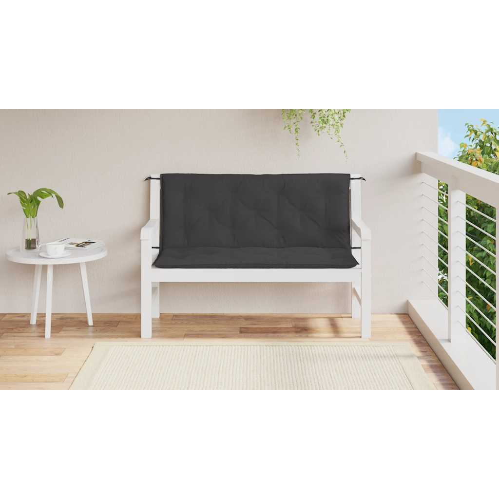 Gartenbank-Auflage Anthrazit 100x(50+50)x7 cm Oxford-Gewebe