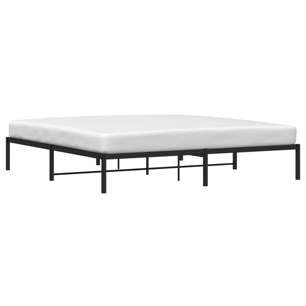 Bettgestell Metall Schwarz 75x190 cm