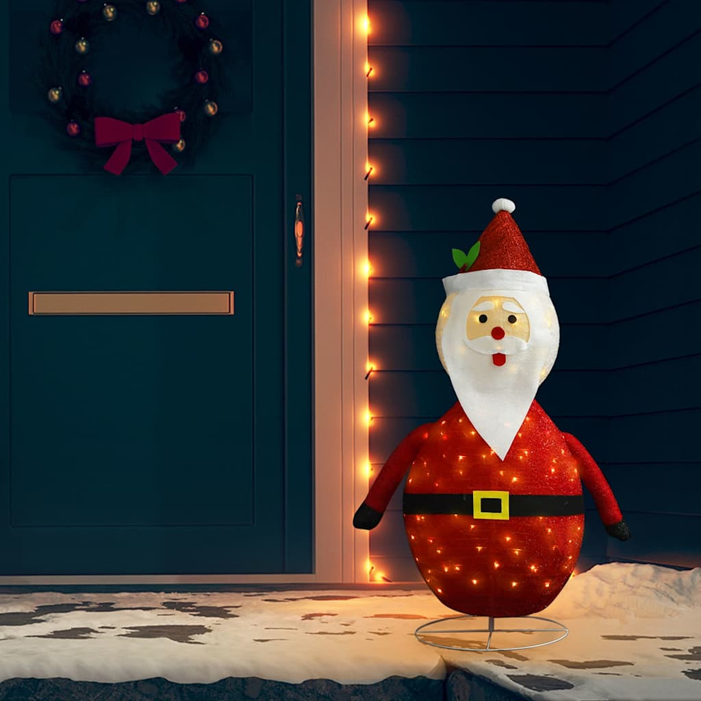 Weihnachtsdeko Weihnachtsmann LED Luxus-Gewebe 60 cm