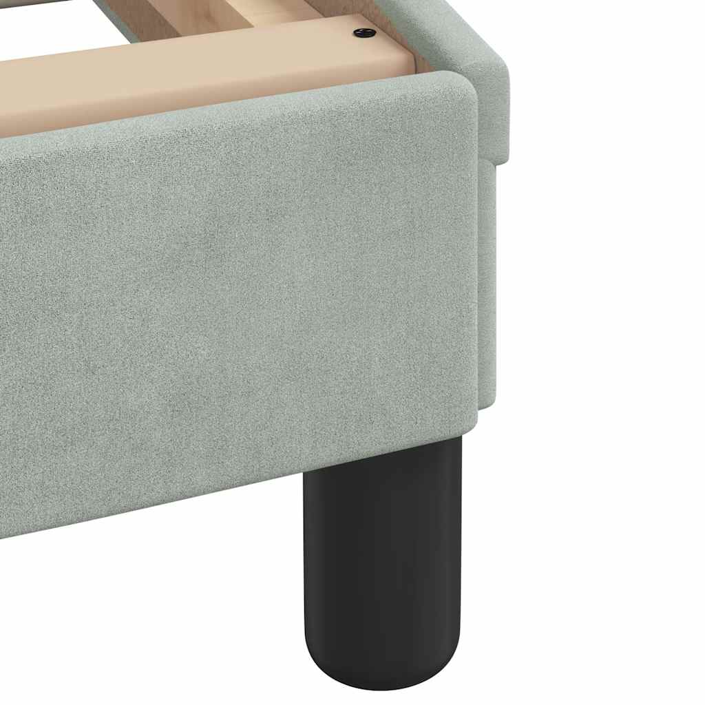 Bettgestell Dover Dunkelgrau 90x190 cm Samt