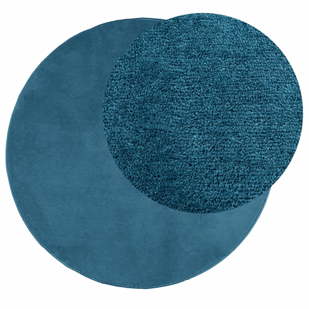Teppich OVIEDO Kurzflor Anthrazit 120x120 cm