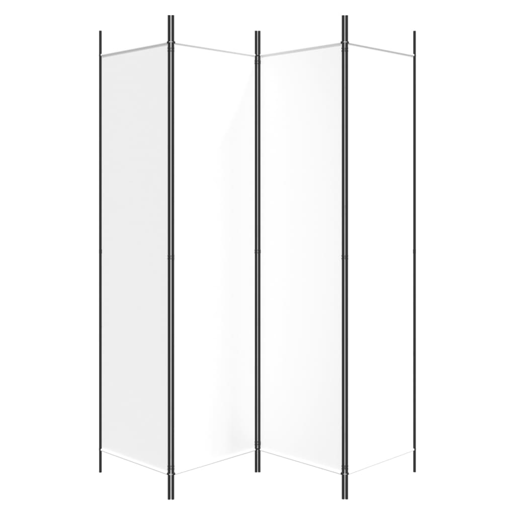 3-tlg. Paravent Schwarz 150x200 cm Stoff