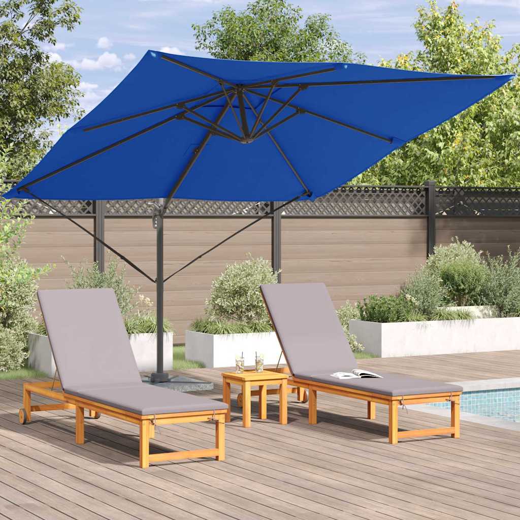 Roma Parasol Beige 286 x 284 x 265 cm Aluminium und Polyester
