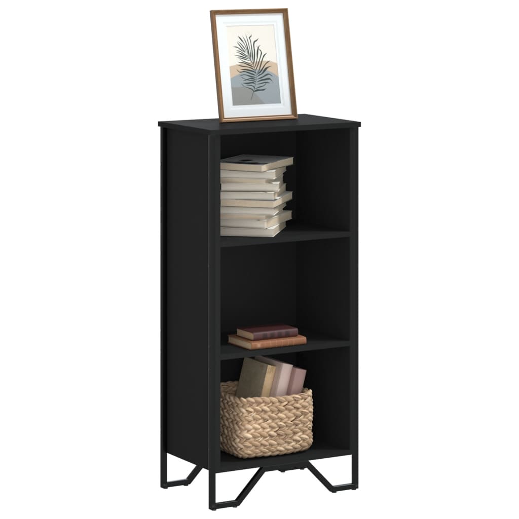 Bücherregal Schwarz 80x31x169 cm Holzwerkstoff