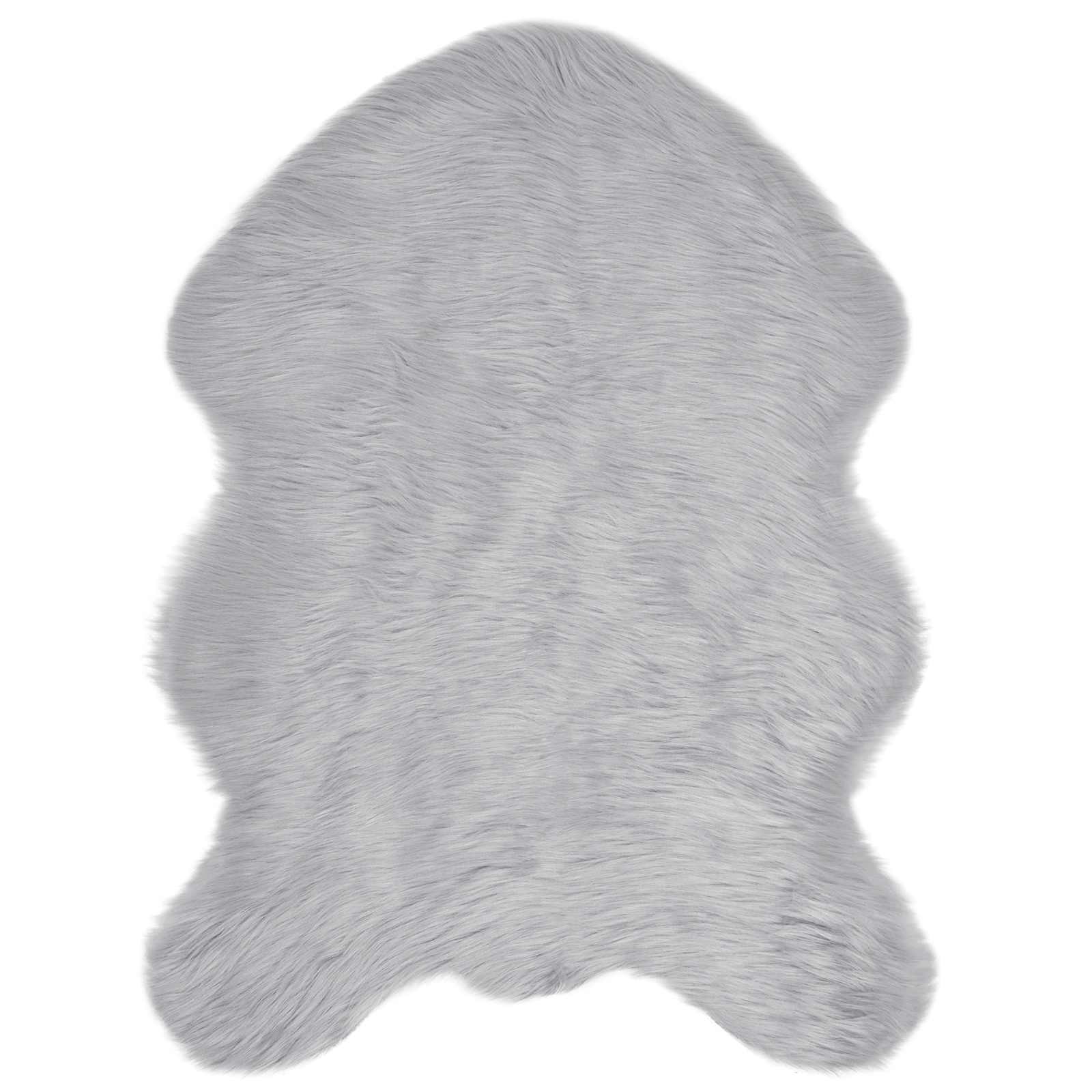 Teppich aus Kunstschaffell TAFALLA Weiß 60 x 110 cm Polyester