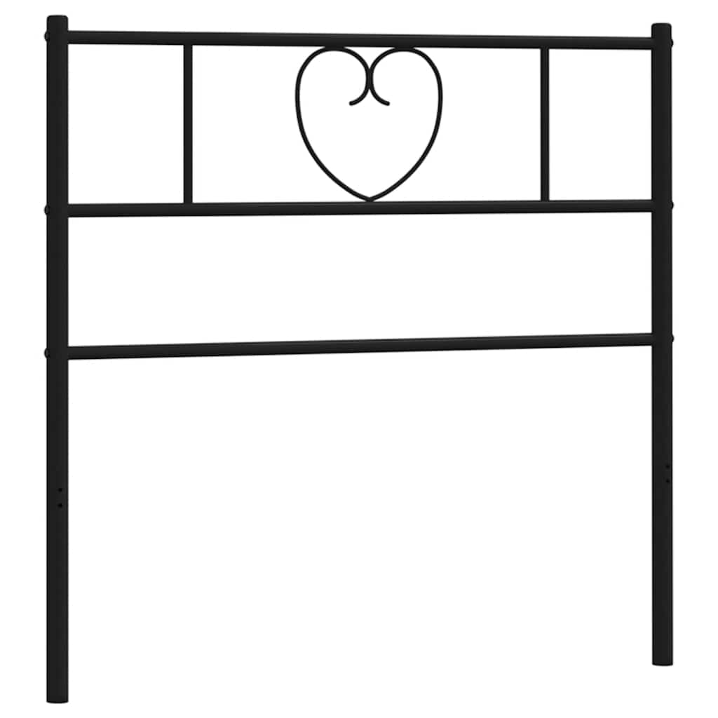 Ersatz-Kopfteil Metall Schwarz 135 cm