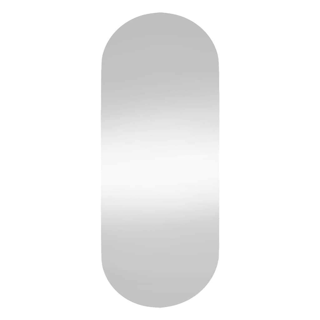 Spiegel mit LED-Leuchten 60x30 cm Glas Oval