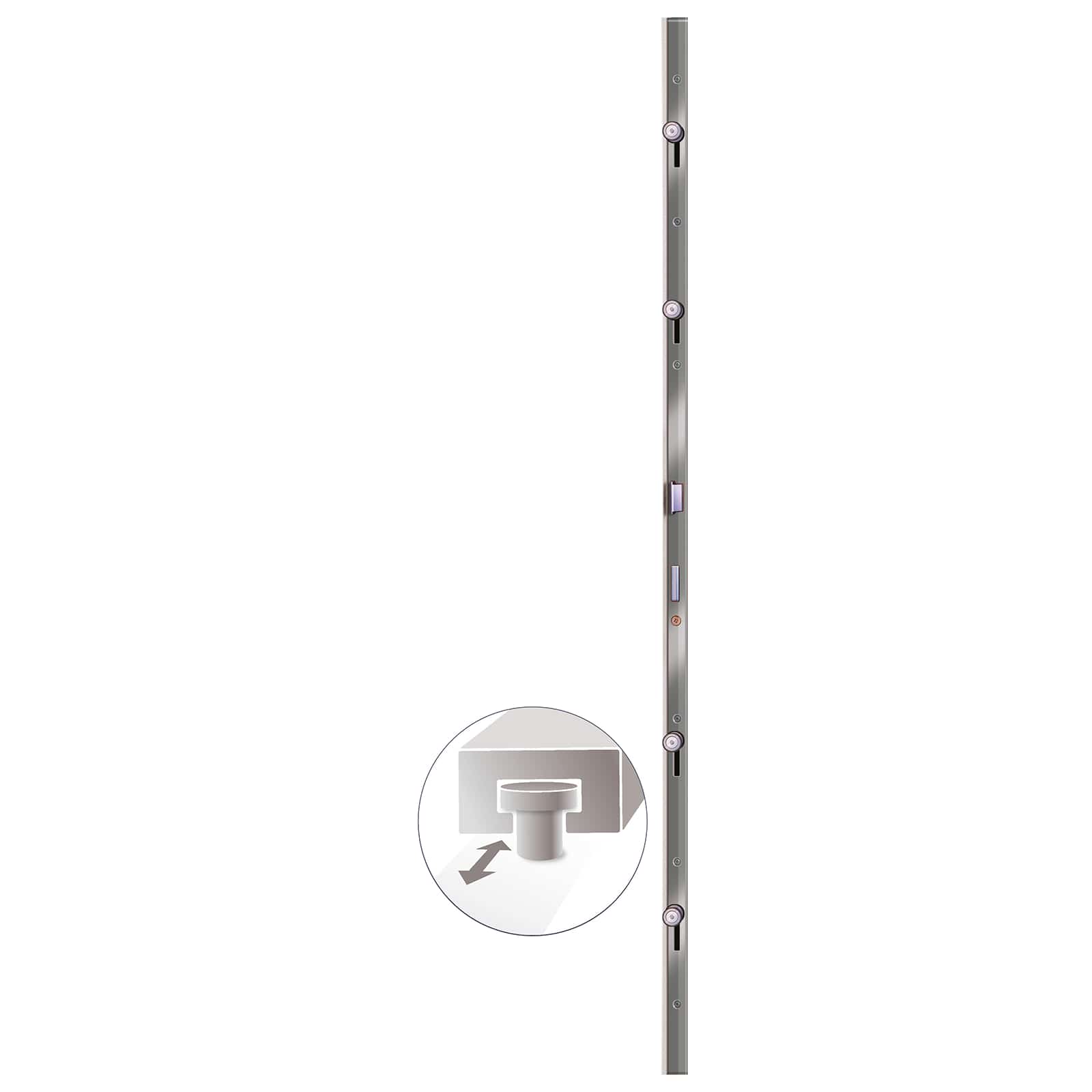 Seiteneingangstür Anthrazit 98 x 198 cm PVC