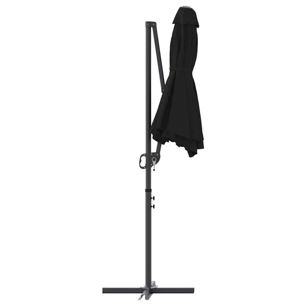 Sonnenschirm Sand 372 x 198 x 243 cm Polyester und Aluminium