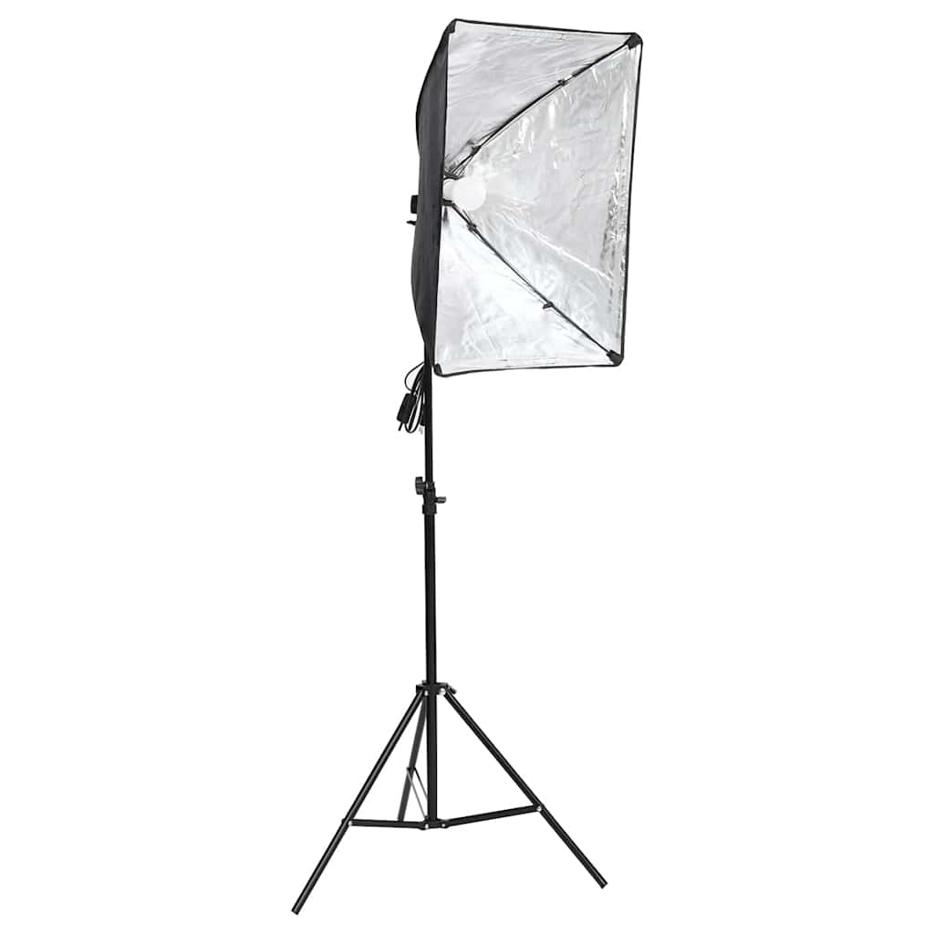 Fotostudio-Set 5 farbige Hintergründe & 2 Softboxen