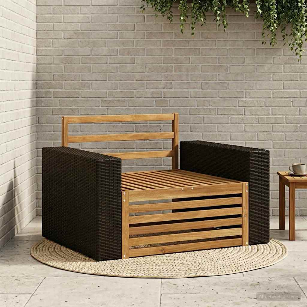 2 Stück Outdoor-Sofa Natur