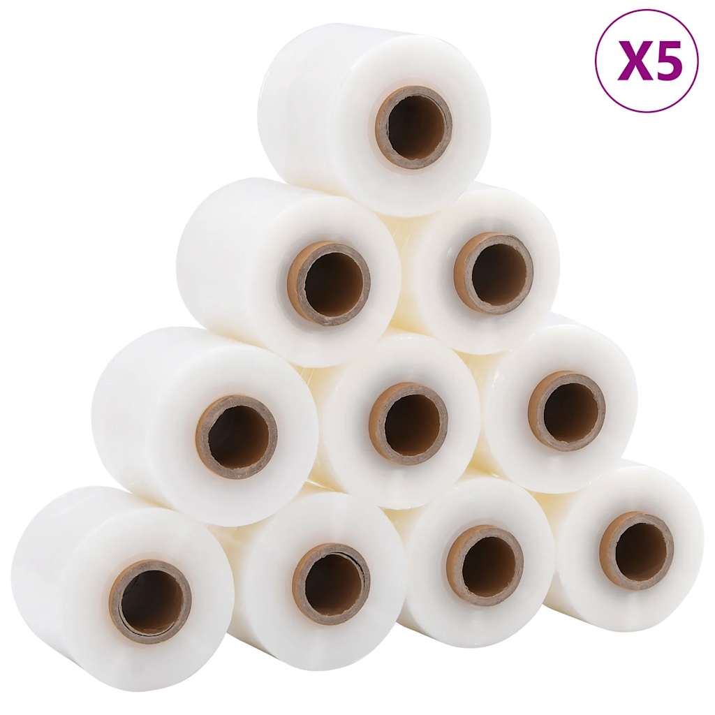 Stretchfolie mit Griff 10 Stk. Transparent 23 μm 50 cm x 150 m
