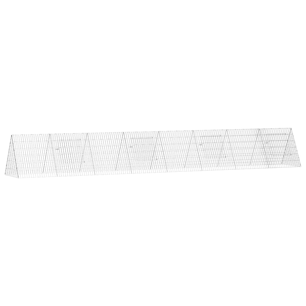 Hühnerkäfig Silber 110 x 55 x 55 cm Verzinkter Stahl