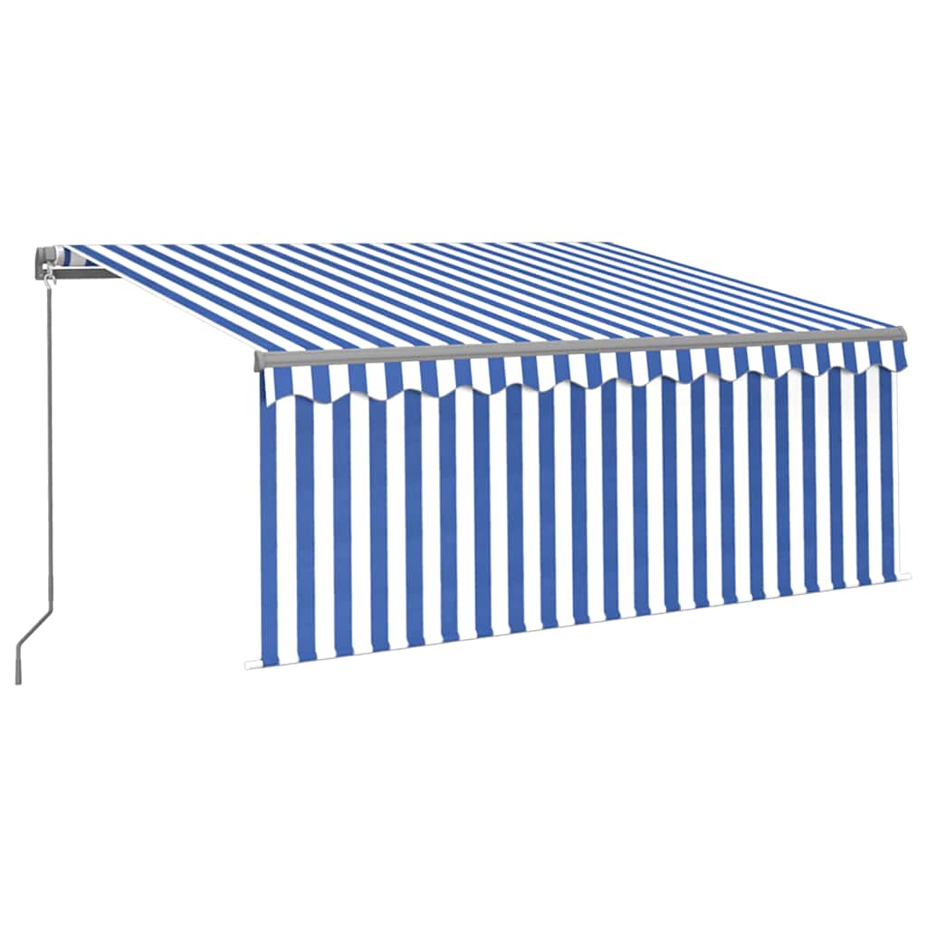 Markise Manuell Einziehbar mit Rollo 3x2,5 m Creme