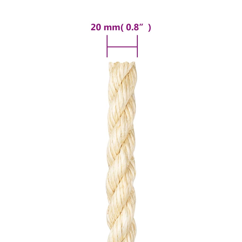Seil 100% Sisal 6 mm 100 m