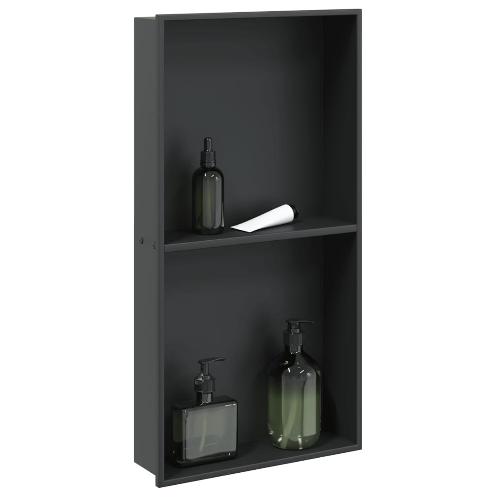Duschnische Silbern Gebürstet 32x62x9 cm Edelstahl