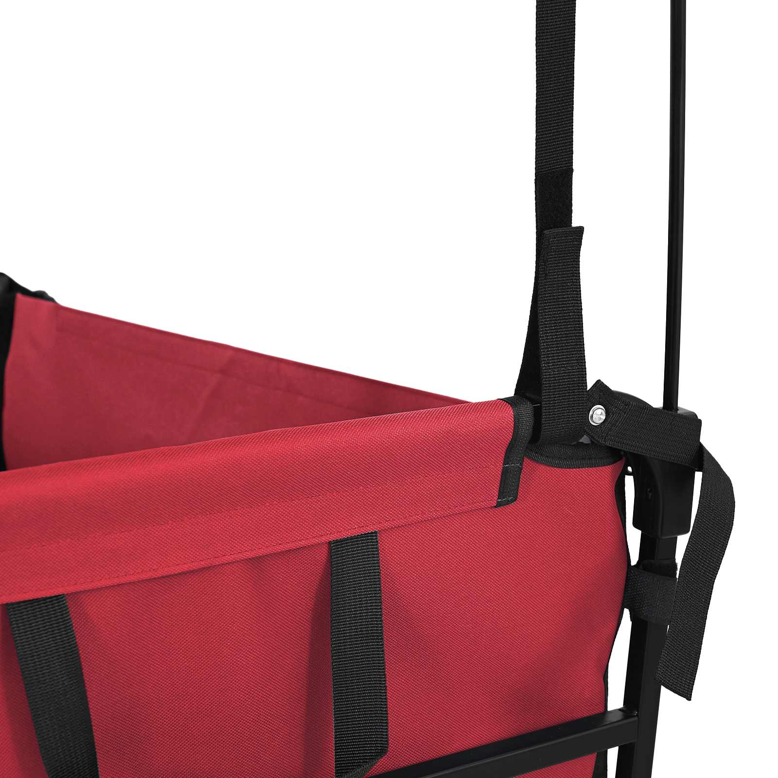 Klapp-Handwagen Schwarz 105 x 56,5 x 116 cm Oxford-Stoff
