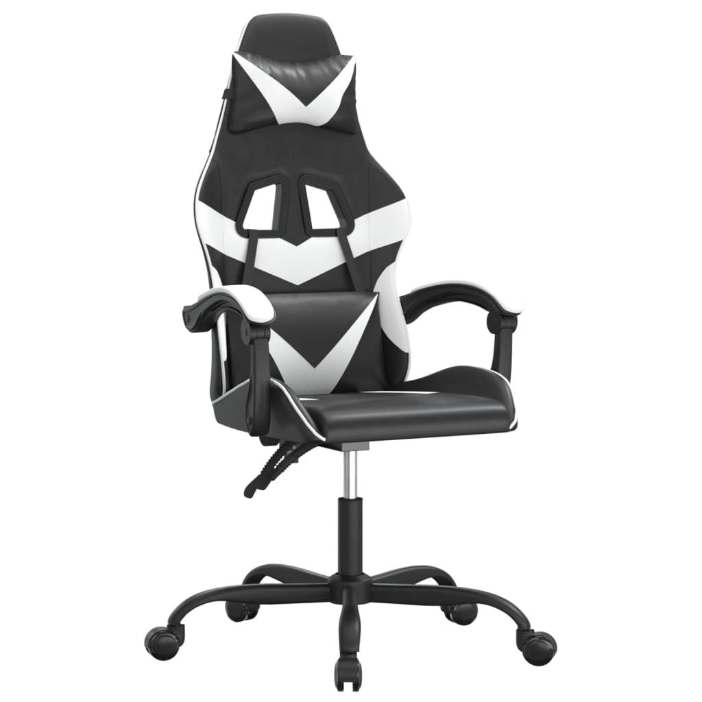 Gaming-Stuhl Drehbar Schwarz und Rot Kunstleder