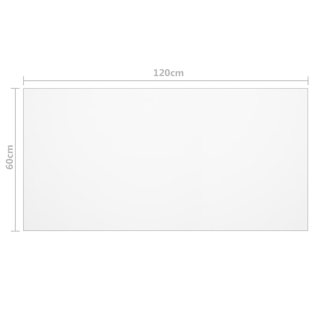 Tischfolie Transparent 100x60 cm 1,6 mm PVC