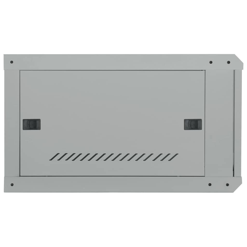 Netzwerkschrank mit Speicher Grau 60 x 45 x 28 cm Stahl
