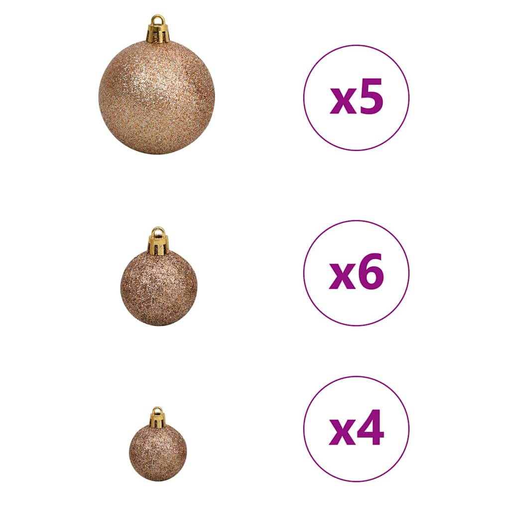 Künstlicher Weihnachtsbaum mit 150 LEDs mit Ständer Weiß 120 cm